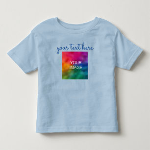 Dubbelzijdig afdrukken Tekst toevoegen Foto upload Kinder Shirts
