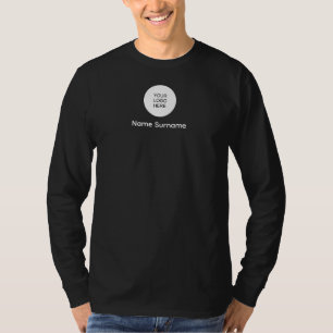 Dubbelzijdig afdrukken Upload uw bedrijf Logo Mann T-shirt