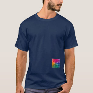 Dubbelzijdig afdrukken Voeg Afbeelding Logo Mannen T-shirt