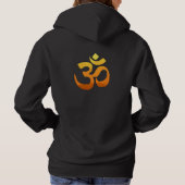 Dubbelzijdig afdrukken Yoga om mantra symbool voor Hoodie (Achterkant)