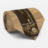 Dubbelzijdig afgedrukt, gelaagde baasonhout stropdas (Opgerold)
