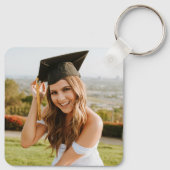 Dubbelzijdig Afstuderen twee foto Sleutelhanger (Achterkant)