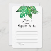 Dubbelzijdig Baby shower game- advies | Wie weet Kaart (Achterkant)