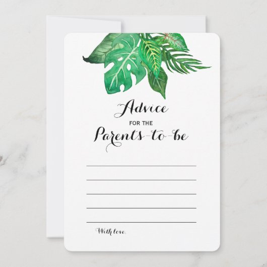 Dubbelzijdig Baby shower game- advies | Wie weet Kaart (Achterkant)