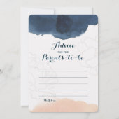 Dubbelzijdig Baby shower game- advies | Wie weet Kaart (Achterkant)