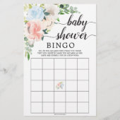 Dubbelzijdig Baby shower game Fleur Jolie Floral (Achterkant)