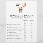 Dubbelzijdig baby shower spel flyer (Voorkant)