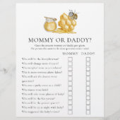 Dubbelzijdig baby shower spel flyer (Voorkant)