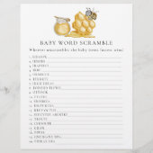 Dubbelzijdig baby shower spel flyer (Achterkant)