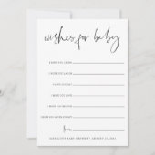 Dubbelzijdig Baby shower Wensen & Voorspellingen K Kaart (Voorkant)