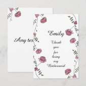 Dubbelzijdig Bedankt voor je creditcard voor Bride (Voorkant / Achterkant)