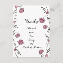 Dubbelzijdig Bedankt voor uw kaart voor het parlem