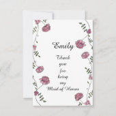 Dubbelzijdig Bedankt voor uw kaart voor het parlem (Voorkant)