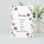 Dubbelzijdig Bedankt voor uw kaart voor het parlem (Staand voorkant)