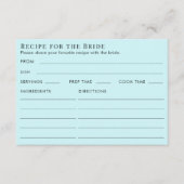 Dubbelzijdig Blauwgroen lichtblauw Vrijgezellenfee Informatiekaartje (Voorkant)