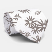 Dubbelzijdig bloemmotief stropdas (Opgerold)