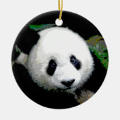 Dubbelzijdig Cool Panda Christmas Tree Ornament (Voorkant)