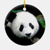Dubbelzijdig Cool Panda Christmas Tree Ornament (Achterkant)