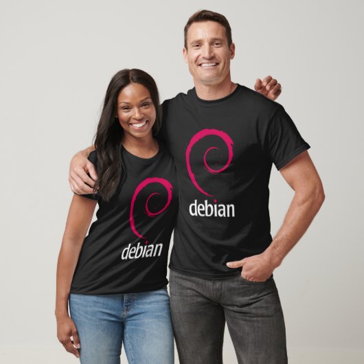 (Dubbelzijdig) Debian Linux - Robuuste Secure Oper T-shirt (Unisex)