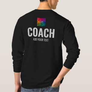 Dubbelzijdig design — Lange hoes Mannen lak T-shirt
