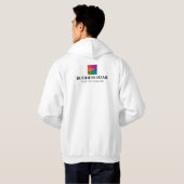 Dubbelzijdig drukbedrijf Logo Mannen Custom Hoodie (Achterkant volledig)