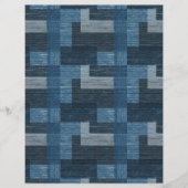 Dubbelzijdig Faux Denim/Hearts (Voorkant)