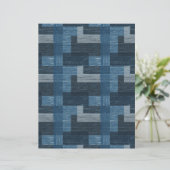Dubbelzijdig Faux Denim/Hearts (Staand voorkant)