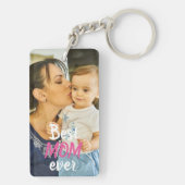 Dubbelzijdig. Foto. Beste MOM ooit. Sleutelhanger (achterkant)