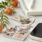 Dubbelzijdig fotocollage Afbeelding Sleutelhanger (Voorkant Rechts)