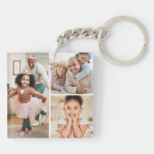 Dubbelzijdig fotocollage Afbeelding Sleutelhanger (Achterkant)