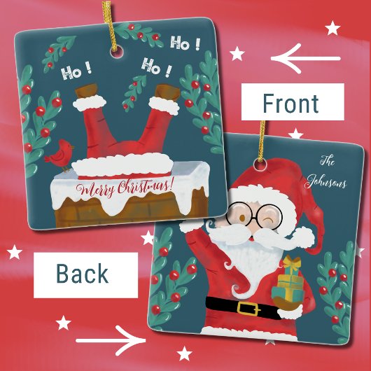 Dubbelzijdig Fun Kerstmis Ornament