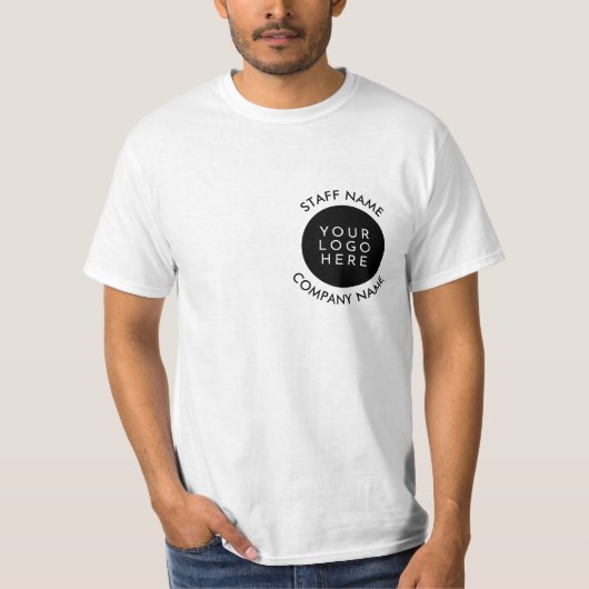 Dubbelzijdig gepersonaliseerd bedrijf Logo Persone T-shirt (Voorkant)