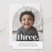 Dubbelzijdig gewrichtsboog foto verjaardag - Boy G Kaart (Achterkant)