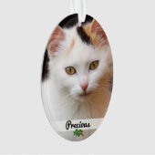 Dubbelzijdig gezelschapsdieren Fotonaam Acrylisch  Ornament (voorkant)