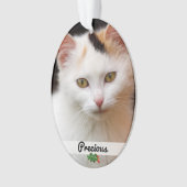 Dubbelzijdig gezelschapsdieren Fotonaam Acrylisch  Ornament (voorkant)