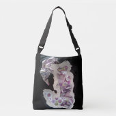 dubbelzijdig gothisch lolita veranderd kunstcollag crossbody tas (Voorkant)