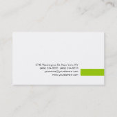 Dubbelzijdig grijs wit Visitekaartje (Achterkant)