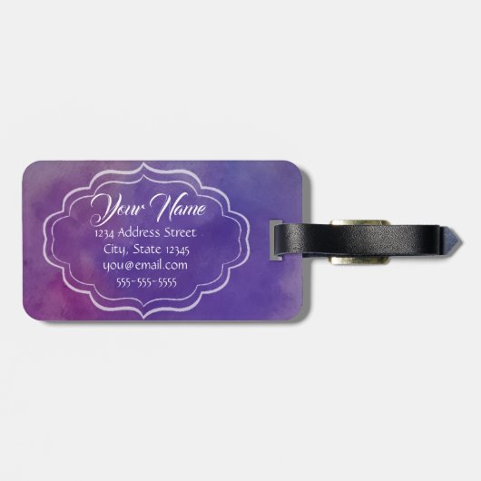 Dubbelzijdig groen dragonfly-Bagagelabel Bagagelabel (Achterkant horizontaal)