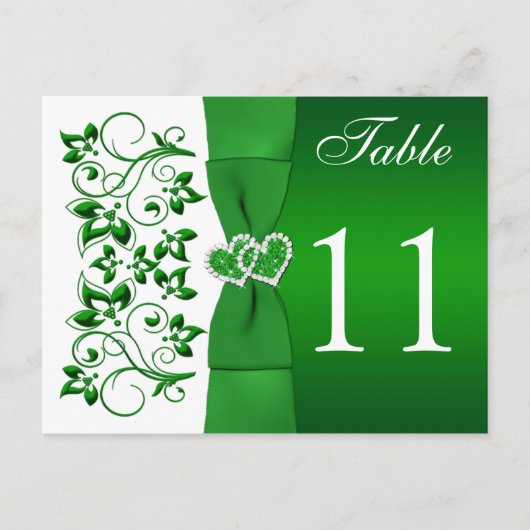 Dubbelzijdig groen, witte Kaart van het Aantal van (Voorkant)