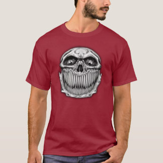 Dubbelzijdig Happy en sad Skull T-shirt