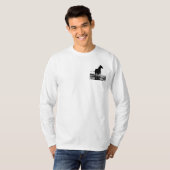 Dubbelzijdig hardlooppaard Mannen lange mouw T-shirt (Voorkant volledig)