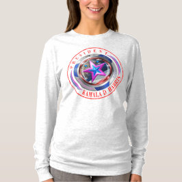 Dubbelzijdig Harris-Walz Wing/Stamp Medaillon T-shirt