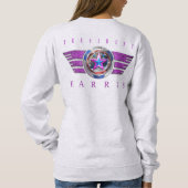 Dubbelzijdig Harris-Walz Wing/Stamp Medaillon Trui (Achterkant)