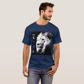 Dubbelzijdig hoofd van de koning moderne Pop T-shirt (Voorkant volledig)