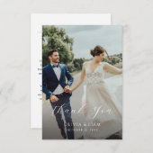 Dubbelzijdig huwelijk - Hartelijk dank voor uw kaa (Voorkant / Achterkant)