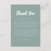 Dubbelzijdig huwelijk - Hartelijk dank voor uw kaa Bedankkaart (Achterkant)