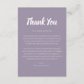 Dubbelzijdig huwelijk - Hartelijk dank voor uw kaa Bedankkaart (Achterkant)