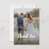 Dubbelzijdig huwelijk - Hartelijk dank voor uw kaa Bedankkaart (Voorkant)