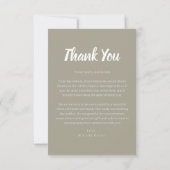 Dubbelzijdig huwelijk - Hartelijk dank voor uw kaa Bedankkaart (Achterkant)