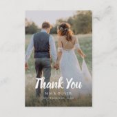 Dubbelzijdig huwelijk - Hartelijk dank voor uw kaa Bedankkaart (Voorkant)